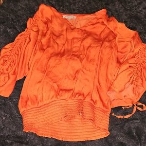 Philosophy Vibrant Orange Blouse